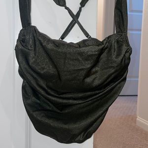 Urban outfitters out from under olive green corset crop top
